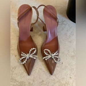 Amina muaddi- Rosie glass pointed toe!